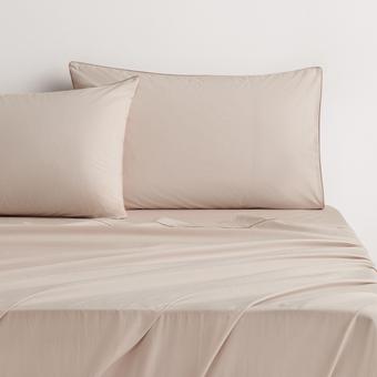 Sheridan Classic Contrast Chino Sheet Set (cafe au lait)