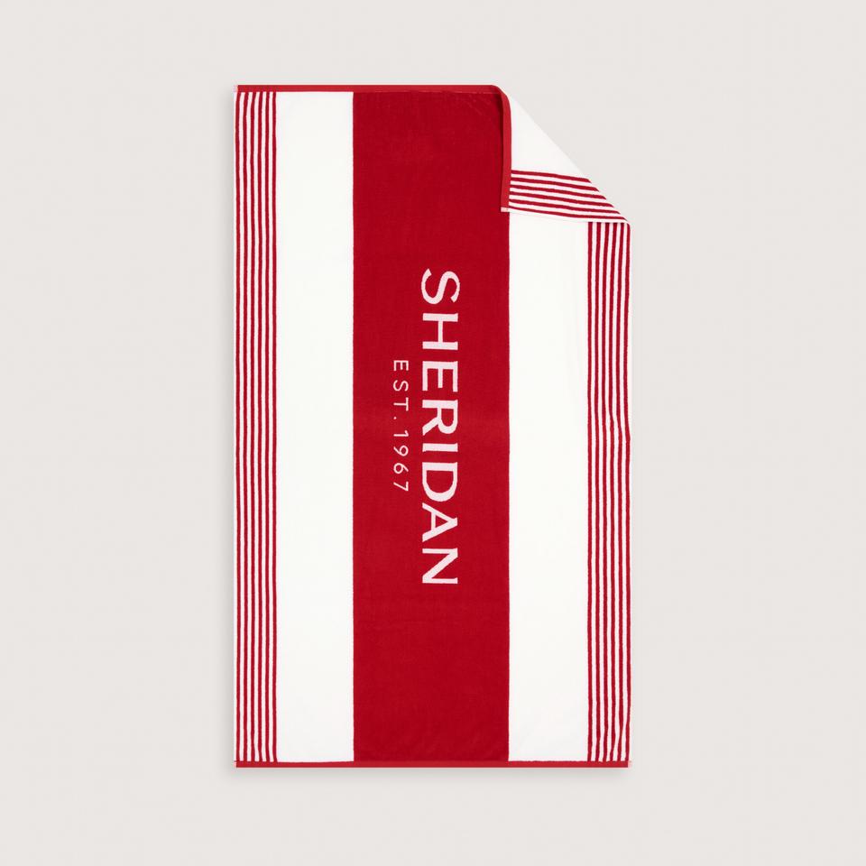 Collaroy Beach Towel in Antique Red