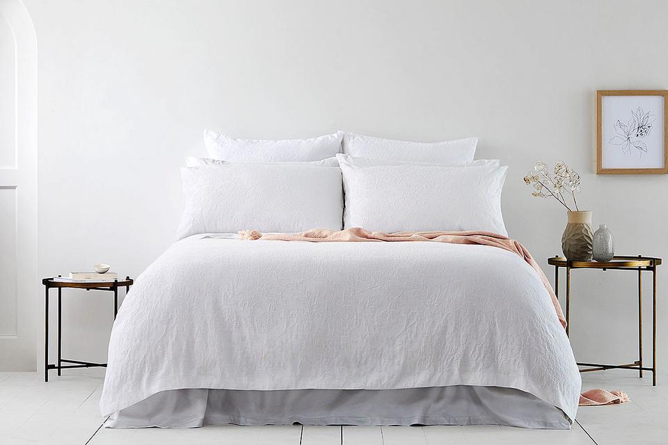 Sheridan Delrose Quilt Cover Set White