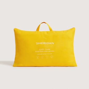 Sheridan Easy Care Australian Wool Medium Pillow (White)
