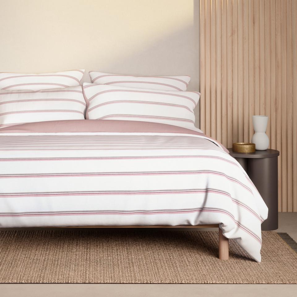 Eldon Quilt Cover Set in Marsala