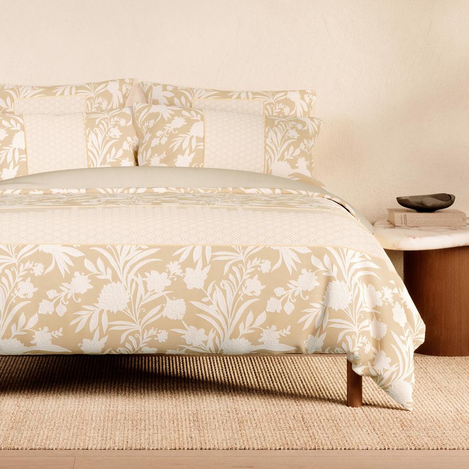 Sheridan Erena Quilt Cover Set in Almond
