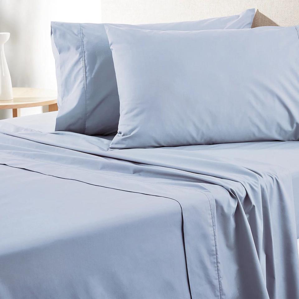 Sheridan Everyday Cotton 250Tc Sheet Set Light Blue