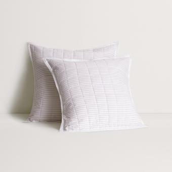Sheridan Everyday Cotton Stripe European Sham (elderberry)