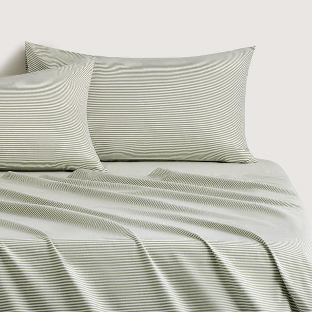 Sheridan Flannelette Lenny Stripe Sheet Set