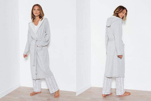 Sheridan Grayce Women'S Robe Grey Marl