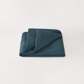 Sheridan Jumbo Waffle Blanket (marine)