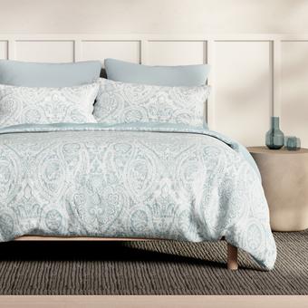Sheridan Leura Quilt Cover Set (White)