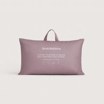 Sheridan Luxury Feather & Down Medium Pillow (pure white)