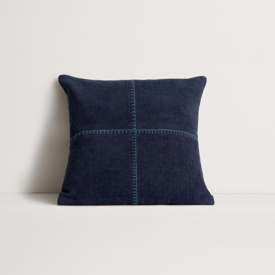 Marvi Square Cushion in Indigo
