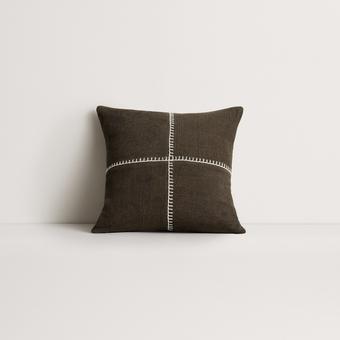 Sheridan Marvi Square Cushion (bitter chocolate)