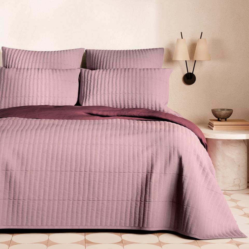 Melton Bed Cover in Marsala