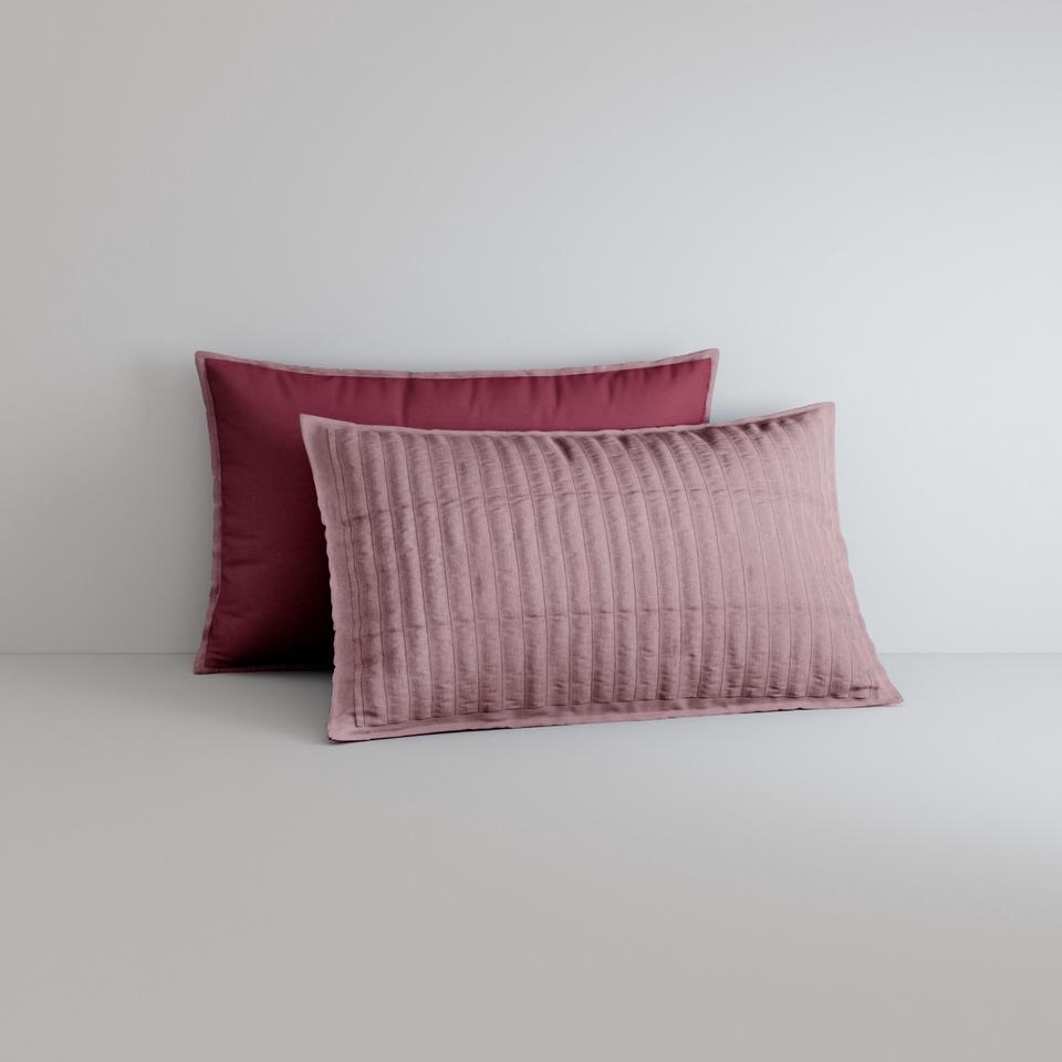 Melton Pillowcase Sham in Marsala