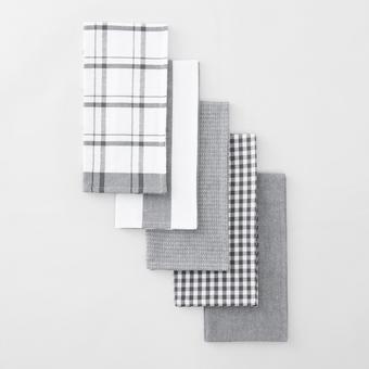 Sheridan Mercourt Tea Towel Set (Charcoal)