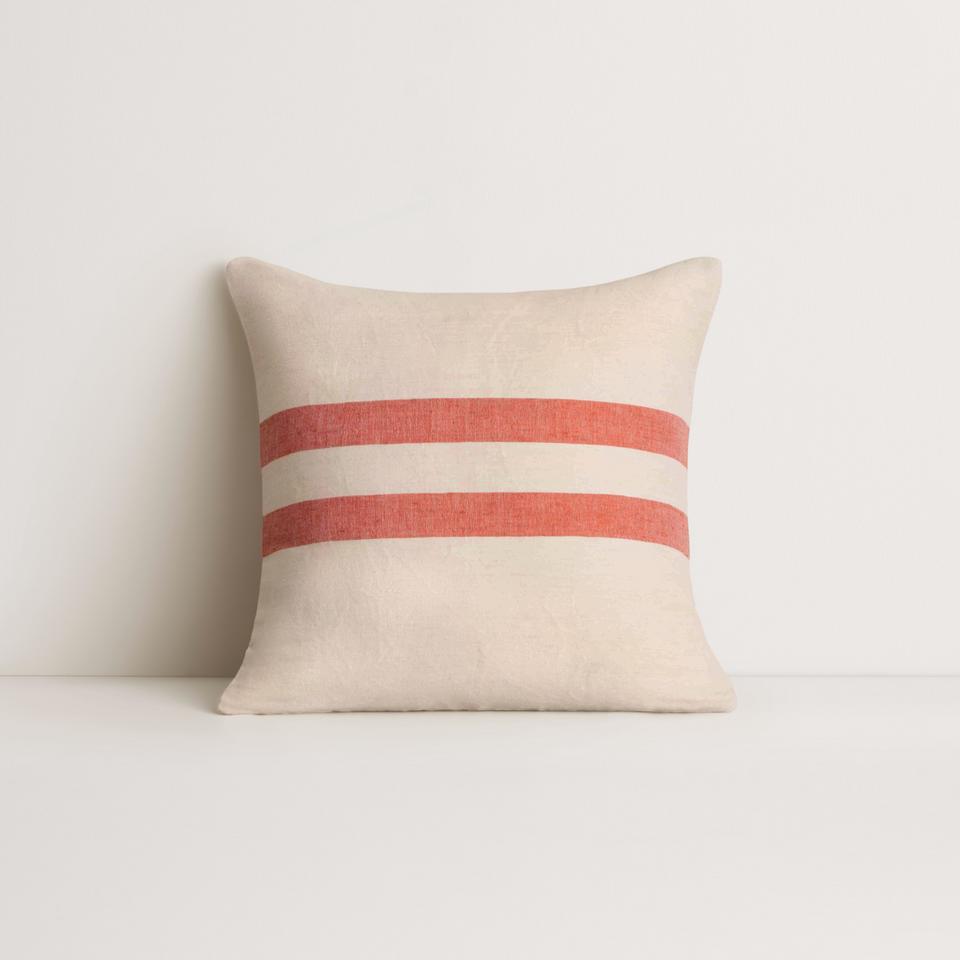 Middlam Square Cushion in Chilli Pepper