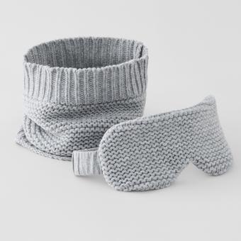 Sheridan Moonbay Eye Mask and Scarf Set (Grey)