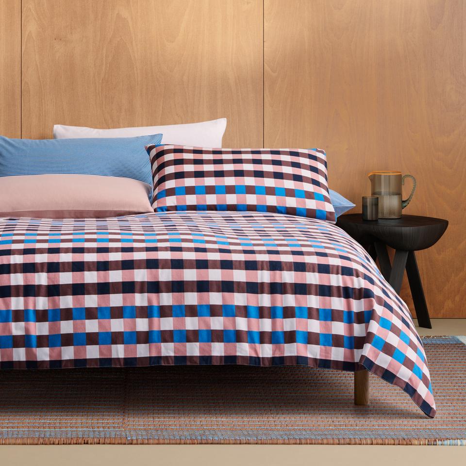 Sheridan Outlet Flannelette Ottilie Check Quilt Cover Set