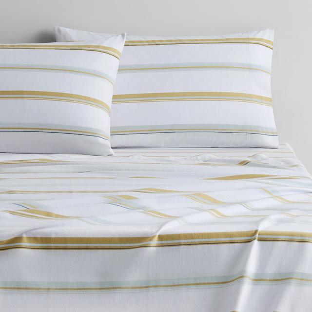 Sheridan Outlet Flannelette Tri Stripe Sheet Set