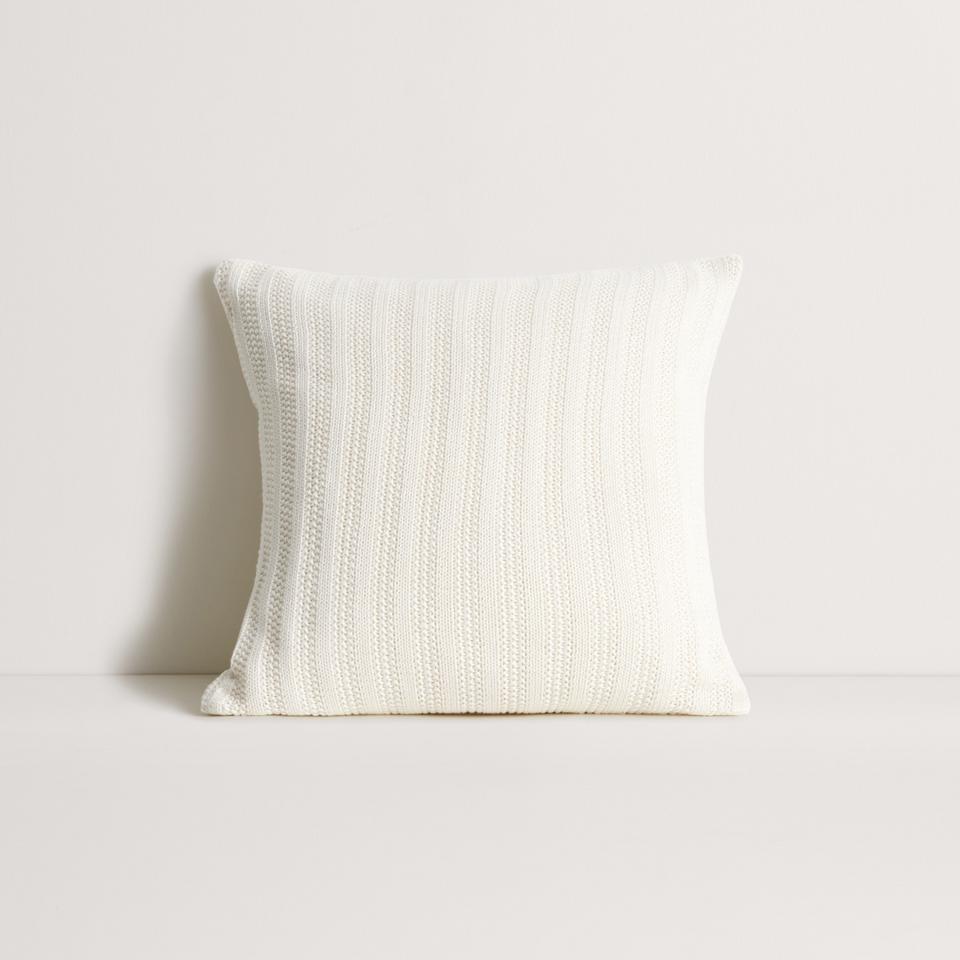 Remino Square Cushion in Antique White