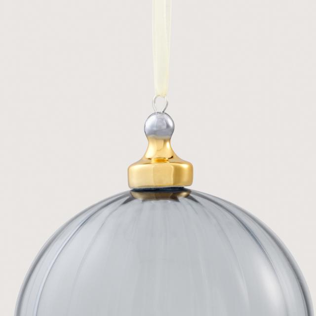 Sheridan Ribbed 10cm Glass Ball