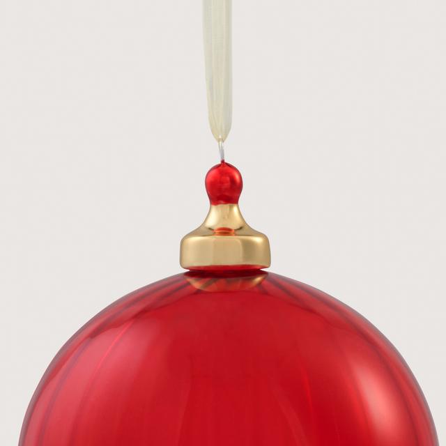 Sheridan Ribbed 10cm Glass Ball