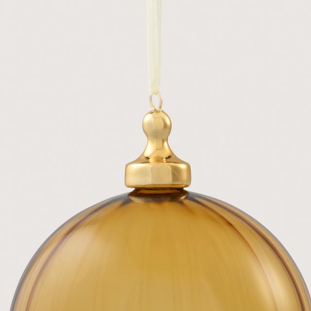 Sheridan Ribbed 10cm Glass Ball