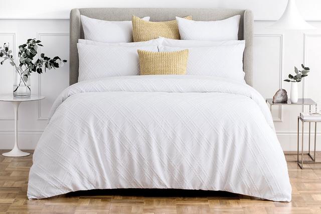 Sheridan Rotan Pillowcase Pair White