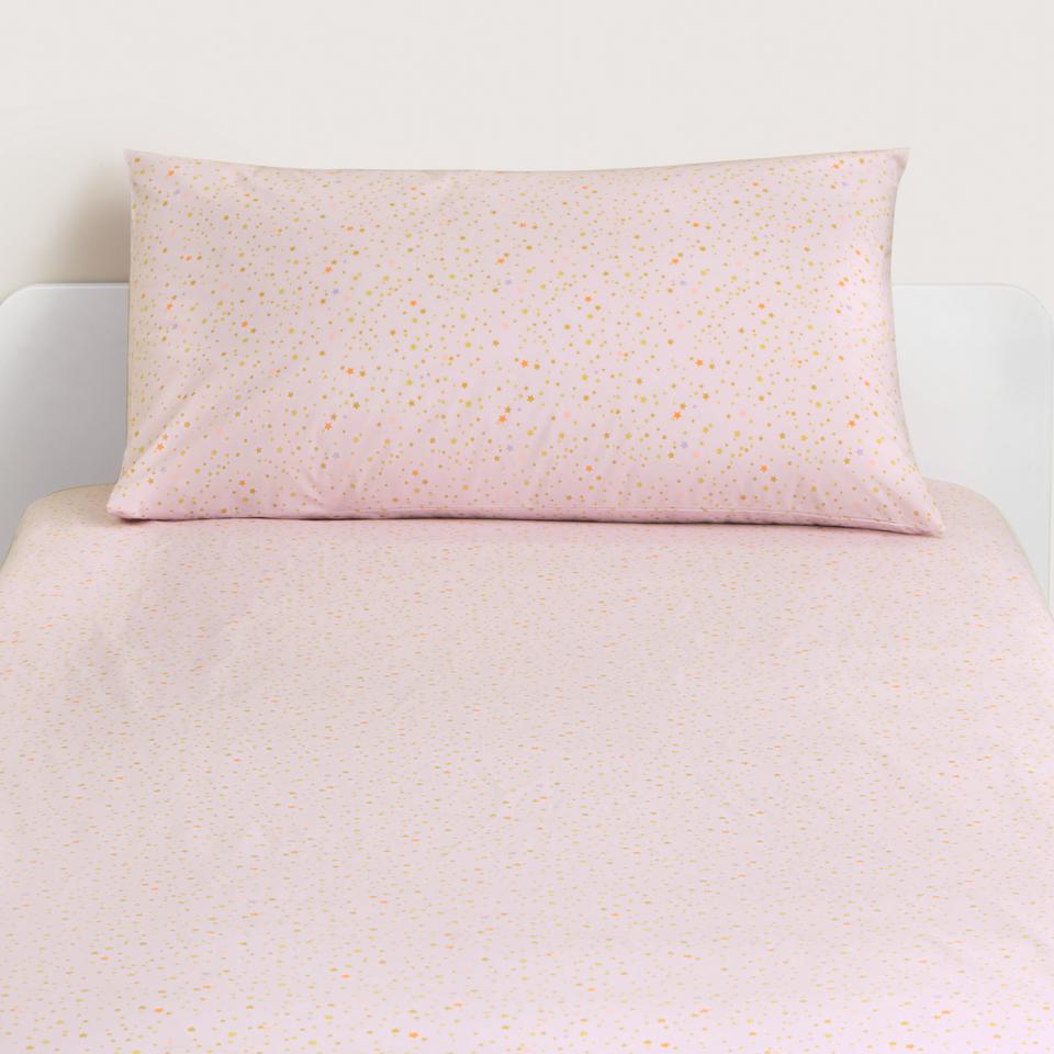 Shimmer Kids Fitted Sheet in Lilac Quartz