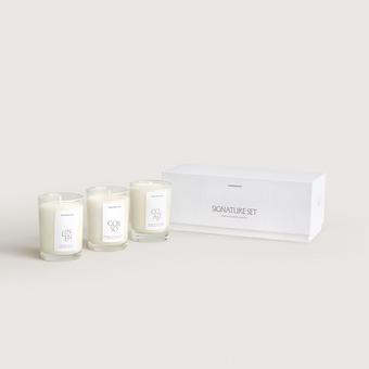 Sheridan Signature Set Candle Set - Linen, Corso & Coast (clear)
