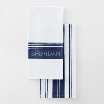 Sheridan Silverston Tea Towel Set (Navy)