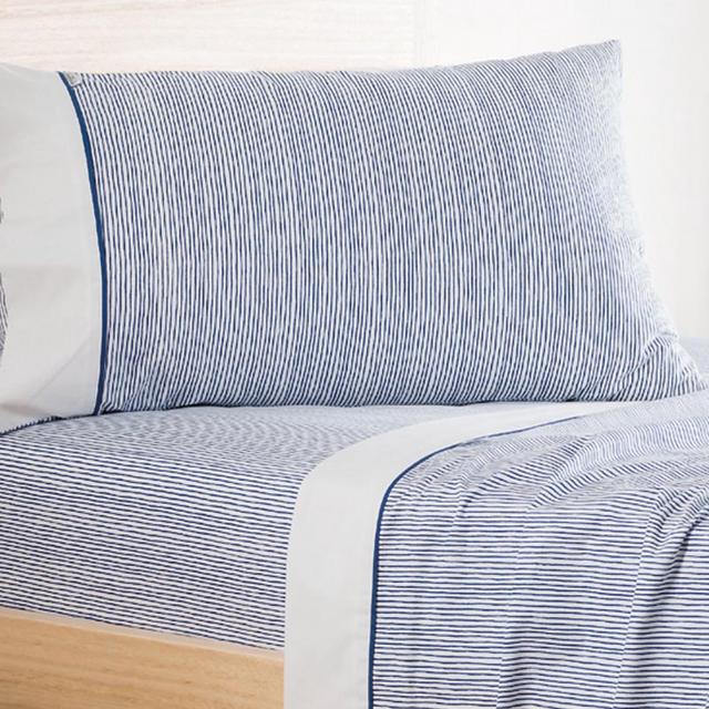 Sheridan Strypie Kids Sheet Set Cobalt