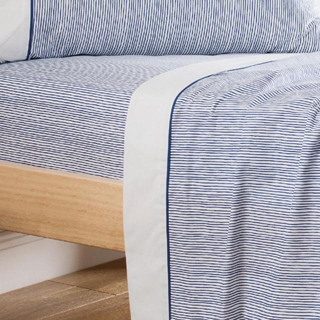 Sheridan Strypie Kids Sheet Set Cobalt