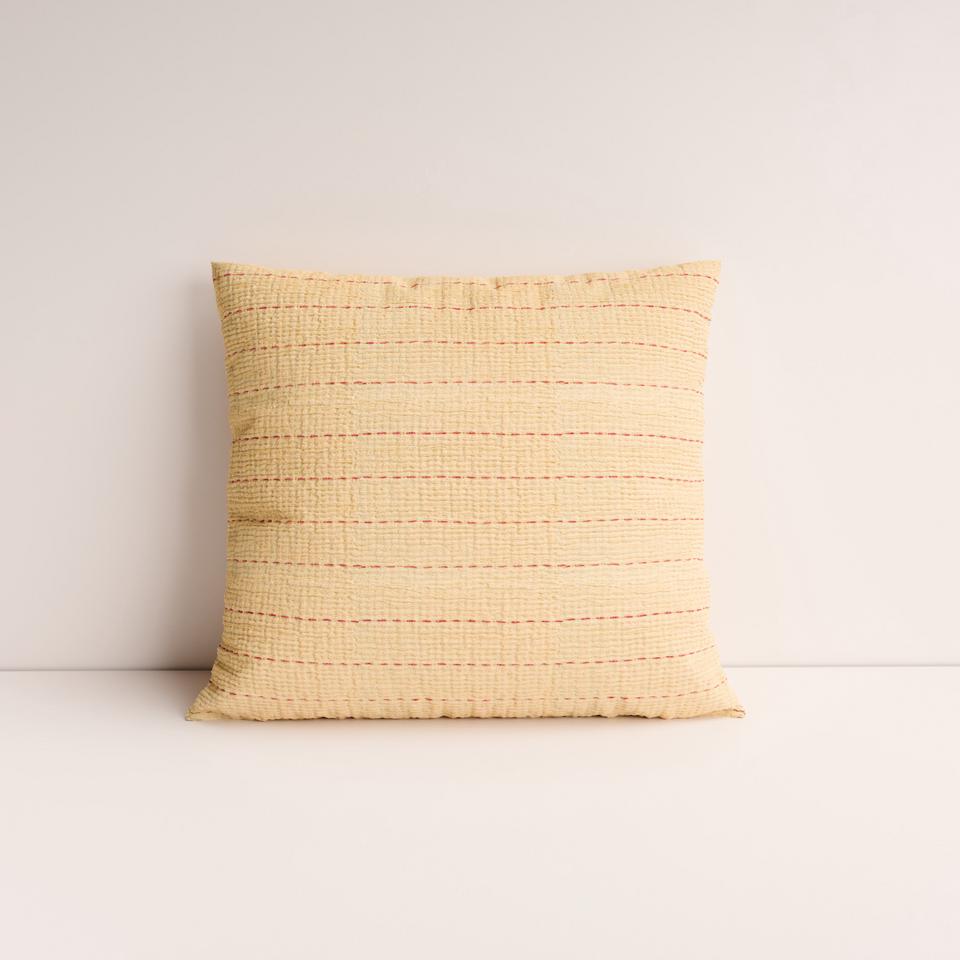 Vado Square Cushion in Golden Olive