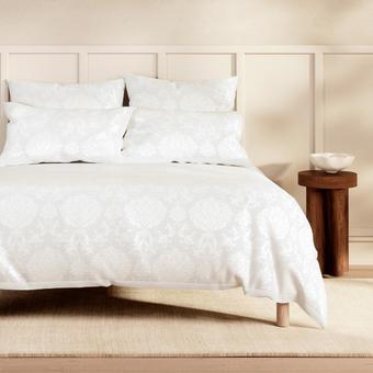 Sheridan Verado Quilt Cover Set (White)