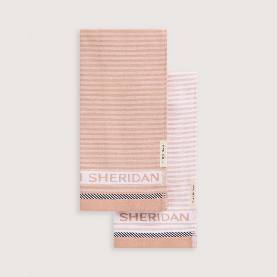 Sheridan Vita Logo Tea Towel Set - Two Pack