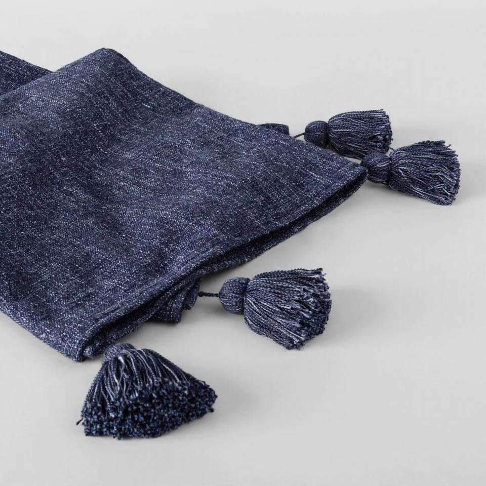 Sheridan Warrick Throw Navy