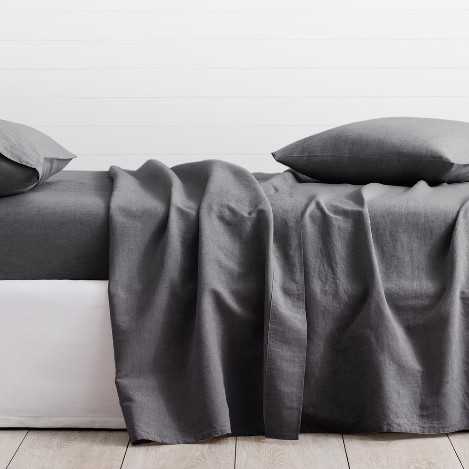 Sheridan Washed Linen Cotton Fitted Sheet