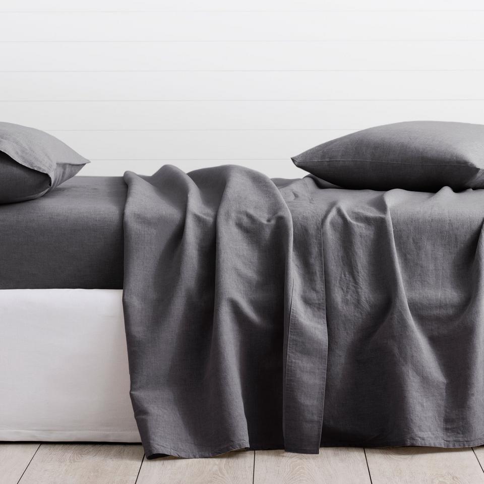 Sheridan Washed Linen Cotton Flat Sheet
