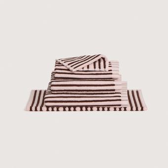 Sheridan Zarri Stripe Towel Range (blossom)