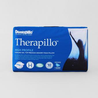 Therapillo Cooling Gel Top Premium Memory Foam High Profile Pillow (White)