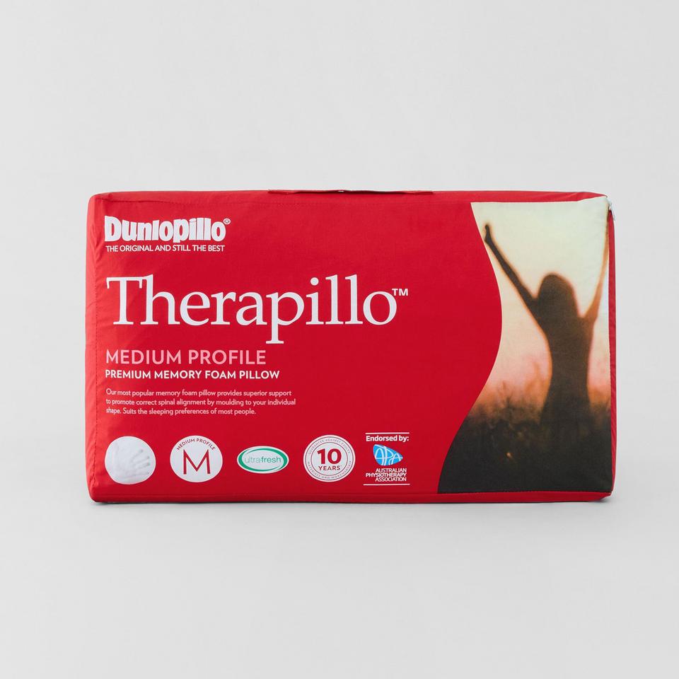 Therapillo Premium Memory Foam Medium Profile Pillow